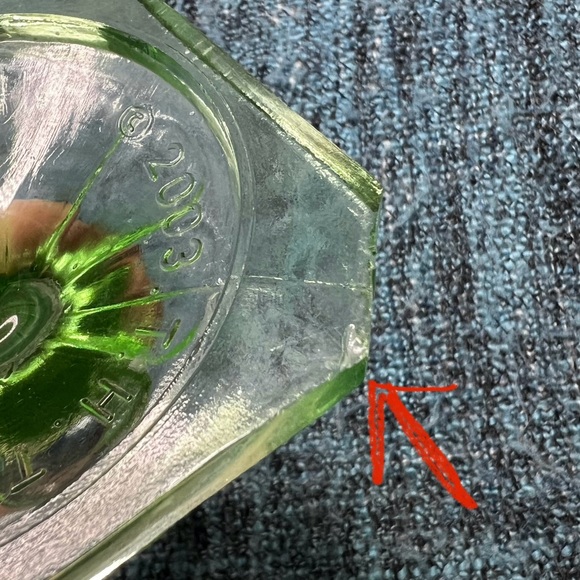 Vintage 2003 THT Green Glass Candlesticks Taper Candle Holders - Picture 8 of 8